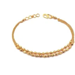 jhb Gold plated Brass and Bracelet for Women (Golden)-picture-34