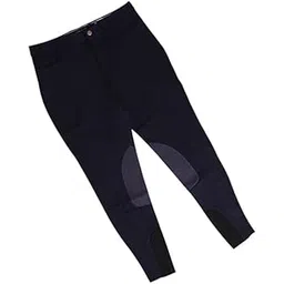 Jhodhpur Made with Self Fabric Knee YKK Zipper Front Pocket & Elastic Bottom Breeches Pants, Cotton Blend, Slim Fit with Black (in, Size - 34").-picture-35