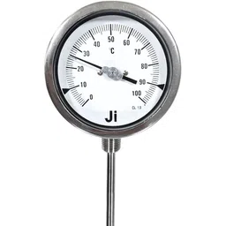 Bi-Metal Dial Thermometer, 4" Dial, 0-100°C, 12" Stem, Bottom Entry, SS Material Dial Indicator-image-6