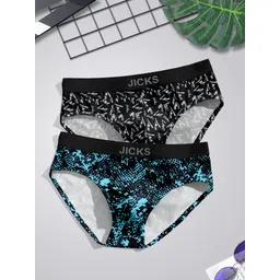 jicks Pack of 2 Printed Men Brief-picture-40