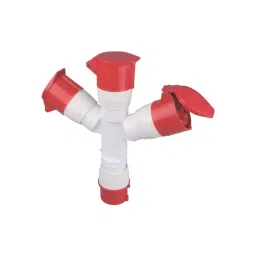 JIGO 5 Pin Industrial Plug 3 Way Splitter 32 A Current and 220-380 V Voltage, JG- 1025 (Pack of 2)-picture-14