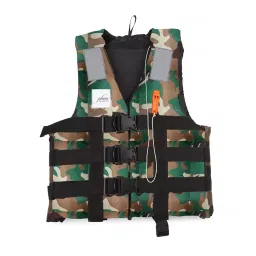Jilani Kids Swim Life Jacket Durable Polyester with Foam Military Green Upto 40 Kg Weight Capacity 8 to 15 Years Age Range-picture-22