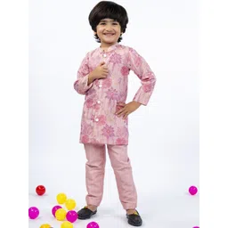 Jilmil Boys Embroidered Kurta with Pyjamas-picture-11