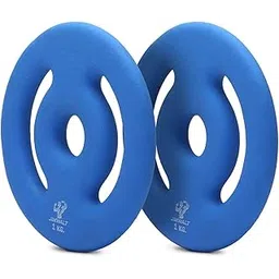 JIMWALT Now in India Exclusive Range of Neoprene Coated Weight Plates (1 to 10 Kg 30 MM Center Hole) (1kg*2=2kg)-picture-20