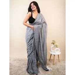 Jinal & Jinal Sequinned Pure Cotton Saree-picture-35