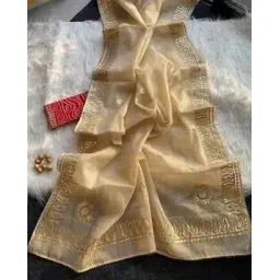 jinal & jinal Women Pure Cotton Traditional Saree with Unstitched Blouse Piece-picture-43