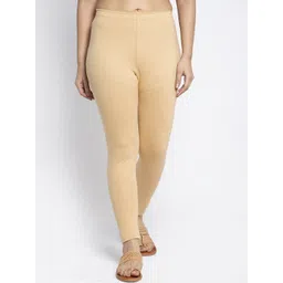 Jinfo Women Beige Solid Leggings-picture-13