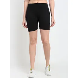 Jinfo Women Black Cycling Sports Shorts-picture-28