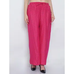 Jinfo Women Ethnic Motifs Printed Knitted Palazzos-picture-19