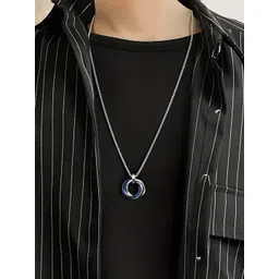 JIR FASHION Silver-Plated Geometric Pendants with Chains-picture-18