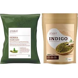 Jiva Henna & Indigo Powder For Hair | Pure & Natural Hair Color Combo | Cleanses, Nourishes & Strengthens Hair | Natural Black Hair Color | Chemical-Free & Ammonia-Free -200g Each (Combo of 2)-picture-18