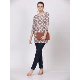 Jivitha Women Self Design Ethnic Pure Cotton Longline Top-picture-23