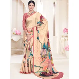 JIVORA Floral Printed Festive Wear Pure Silk Saree-picture-14
