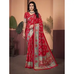 JIVORA Floral Silk Blend Saree-picture-28