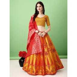 jivuba Self Design Semi Stitched Lehenga Choli-picture-20