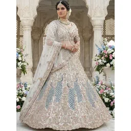 JIYANA WOMENS CHOICE Embellished Sequinned Semi-Stitched Lehenga & Unstitched Blouse With Dupatta-picture-25