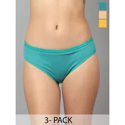 JJAAGG T Women 3 Pcs Mid-Rise Basic Briefs JAG-W-222-24-picture-26