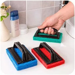 jkb traders moz Tile Cleaning, Bathroom Kitchen Floor Cleaner (Multicolor) Pack of 3 Nylon Wet and Dry Brush-picture-20