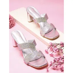 JM Looks Ethnic Block Sandals-picture-33