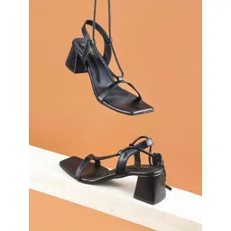 JM Looks Ethnic Block Sandals-picture-30