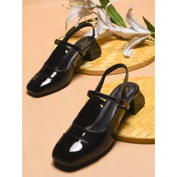 JM Looks Ethnic Block Sandals with Block Heel and Adjustable Straps for Women's-picture-15