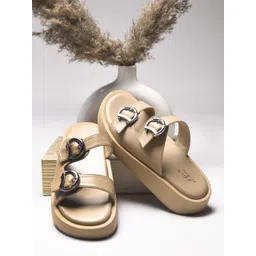 JM Looks Ethnic Flatform Sandals image 1