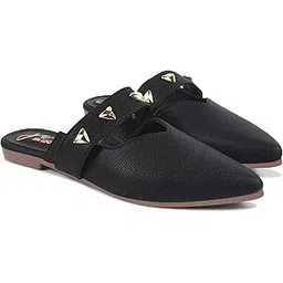 jm looks Mule Slippers for Women,Slingback Flat Pointed Toe Backless Mule Slides Suede Slip On Loafers Casual Work Office Shoes-picture-30