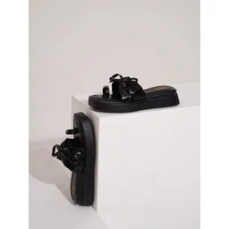 JM Looks Platform Sandals with Bows-picture-26