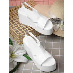 JM Looks Women Backstrap Platform Sandals-picture-28