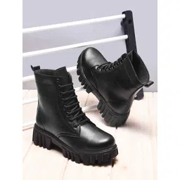 JM Looks Women Chunky Sole Ankle Boots-picture-32