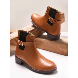 JM Looks Women Flatform Heeled Ankle Boots-picture-21