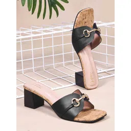 JM Looks Women Open-Toe Ethnic Block Heel Sandals-picture-27