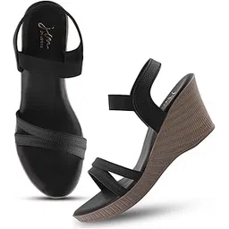 jm looks Women's Wedge Sandals: Ankle Strap Platform Open Toe Wedges - Stylish Low Heel Dressy Summer Wedges for Women-picture-33