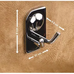 jmd deco Chrome Shower Rod Hook image 3