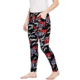 jmp Women's|Girl's Winter Woollen Velvet Lounge Pyjama Bottom Pant with Fleece Inside and Side Two Pockets - (Multicolor, Large)-picture-24