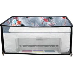 JMT Printer Cover For HP Ink Advantage 2723 All in One Printer (Grey Floral) Printer Cover-picture-17