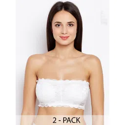 JMT Wear Floral Bandeau Bra Half Coverage-picture-31