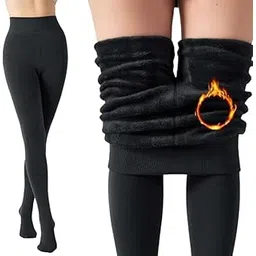 jmt wear Women's Lined Fleece Stockings | Thick Fur Thermal Tights for Girls-picture-50