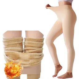 JMT Wear Women's/Girls Woolen Thick Fur Lined Winter Stockings Thermals Women Pyjama Thermal-picture-12