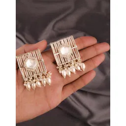 JN HANDICRAFT Women White Earrings-picture-16