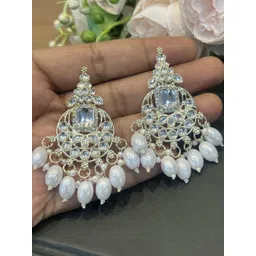 JN HANDICRAFT Women White Earrings-picture-14