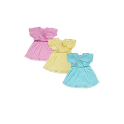 Jo kidswear Girls Pack Of 3 Cotton Wrap Dress-picture-23