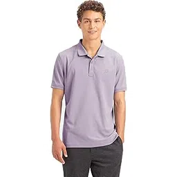 AM38 Men's Microfiber Polyester Regular Fit Solid Half Sleeve Polo T-Shirt with Stay Dry & Stay Fresh Technology-image-19