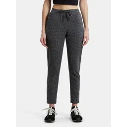 Jockey 1301 Women's Super Combed Cotton Elastane Stretch Slim Fit Trackpants With Side Pockets --picture-19