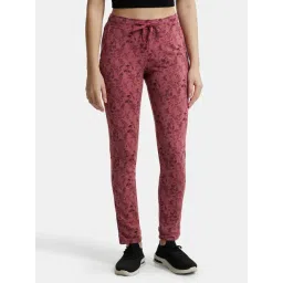 Jockey 1301 Women's Super Combed Cotton Elastane Stretch Slim Fit Trackpants With Side Pockets-picture-15