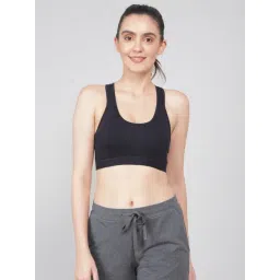 Jockey 1380 Women's Wirefree Padded Super Combed Cotton Elastane Active Bra (Prints May Vary)-picture-42