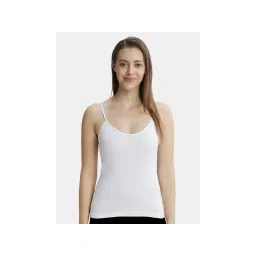 Jockey 1487 Women Super Combed Cotton Rib Camisole - White-picture-13
