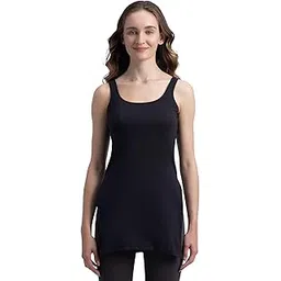 jockey 1488 Women's Super Combed Cotton Kurta Slip with Side Slits and StayFresh Treatment_Black_XXL-picture-49