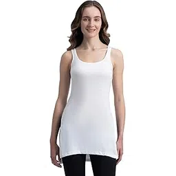 jockey 1488 Women's Super Combed Cotton Kurta Slip with Side Slits and StayFresh Treatment_White_XXL-picture-34