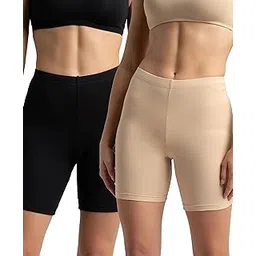 jockey 1529 Women's High Coverage Super Combed Cotton Elastane Stretch Mid Waist Shorties with Concealed Waistband (Pack of 2)-picture-21
